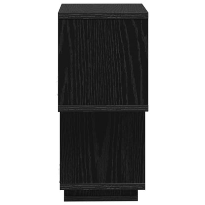 Floating Shelf Wall-Mounted Black 87 x 20 x 55 cm