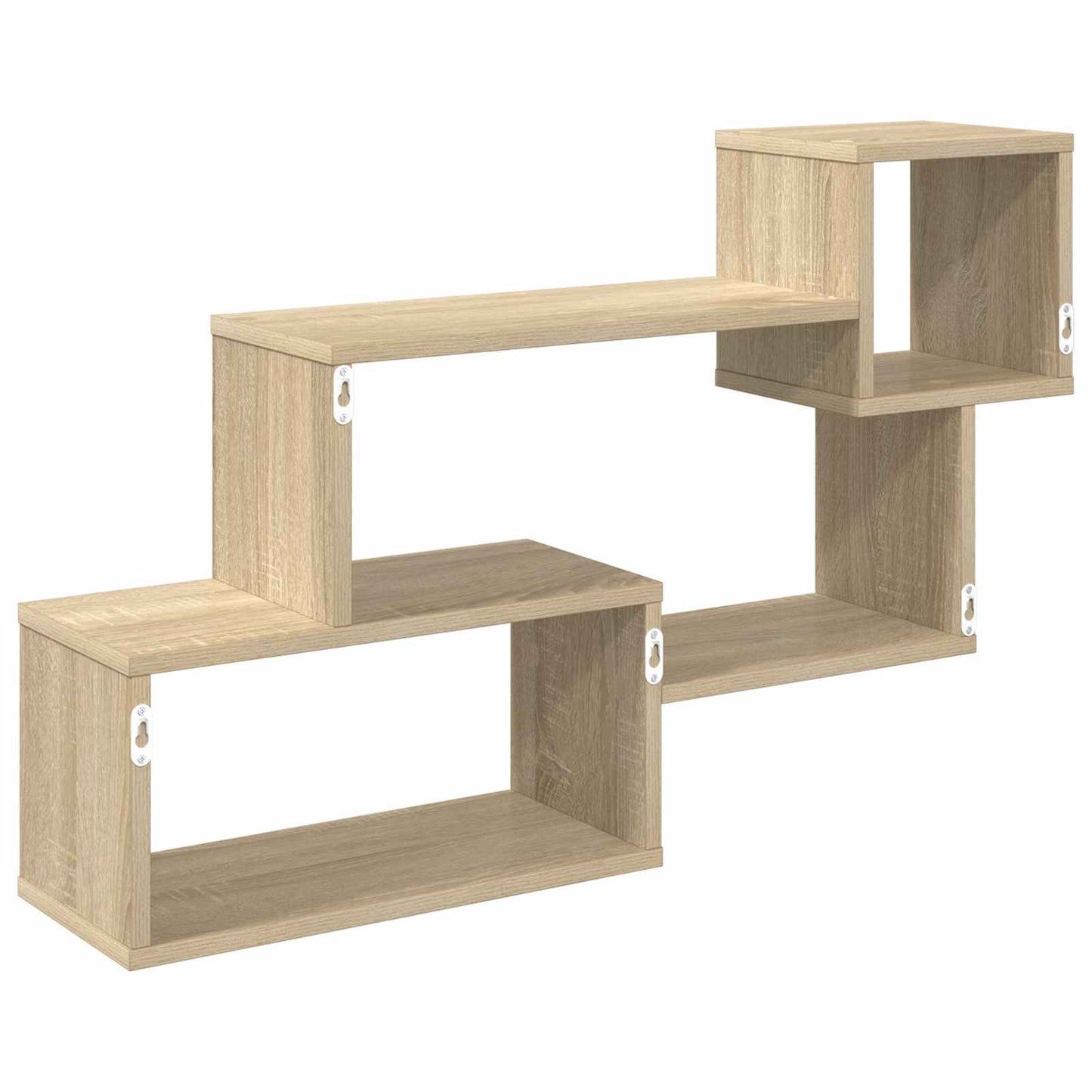 Floating Shelf Wall-Mounted Brown 87 x 20 x 55 cm
