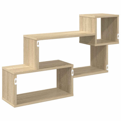 Floating Shelf Wall-Mounted Brown 87 x 20 x 55 cm