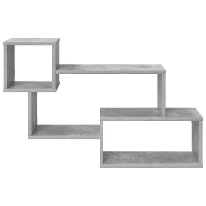 Floating Shelf Wall-Mounted Grey 87 x 20 x 55 cm