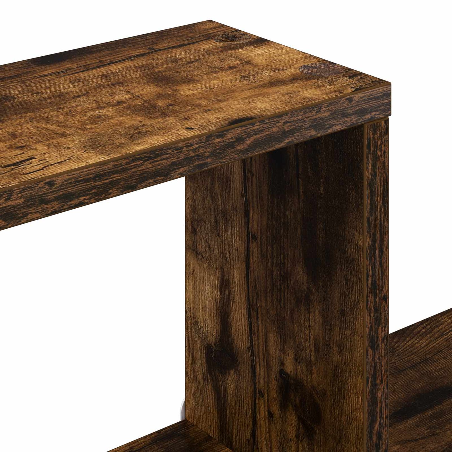 Floating Shelf Wall-Mounted Smoked Oak 87 x 20 x 55 cm