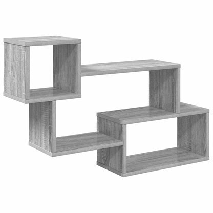 Floating Shelf Wall-Mounted Grey 87 x 20 x 55 cm