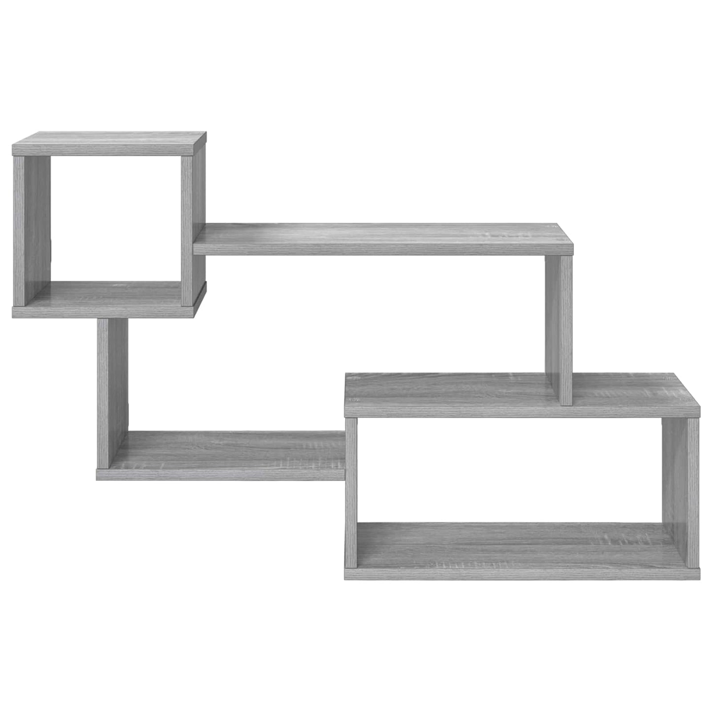 Floating Shelf Wall-Mounted Grey 87 x 20 x 55 cm