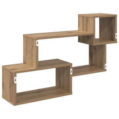 Floating Shelf Wall-Mounted Brown 87 x 20 x 55 cm