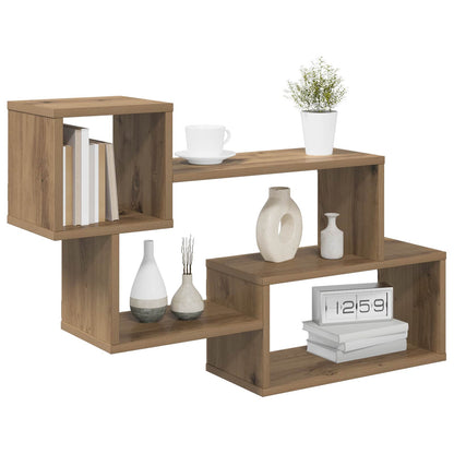 Floating Shelf Wall-Mounted Brown 87 x 20 x 55 cm