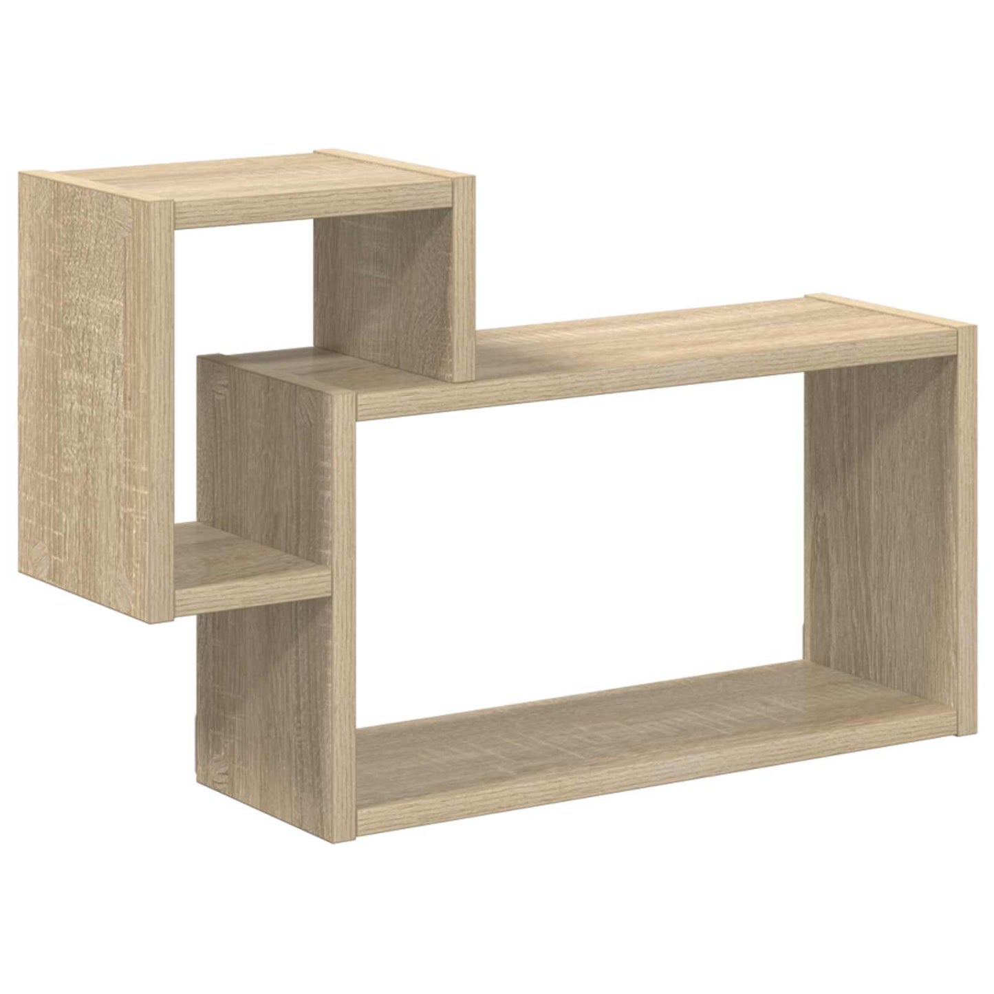 Wall Shelf Wall-Mounted Brown 55 x 15 x 35 cm Engineered Wood