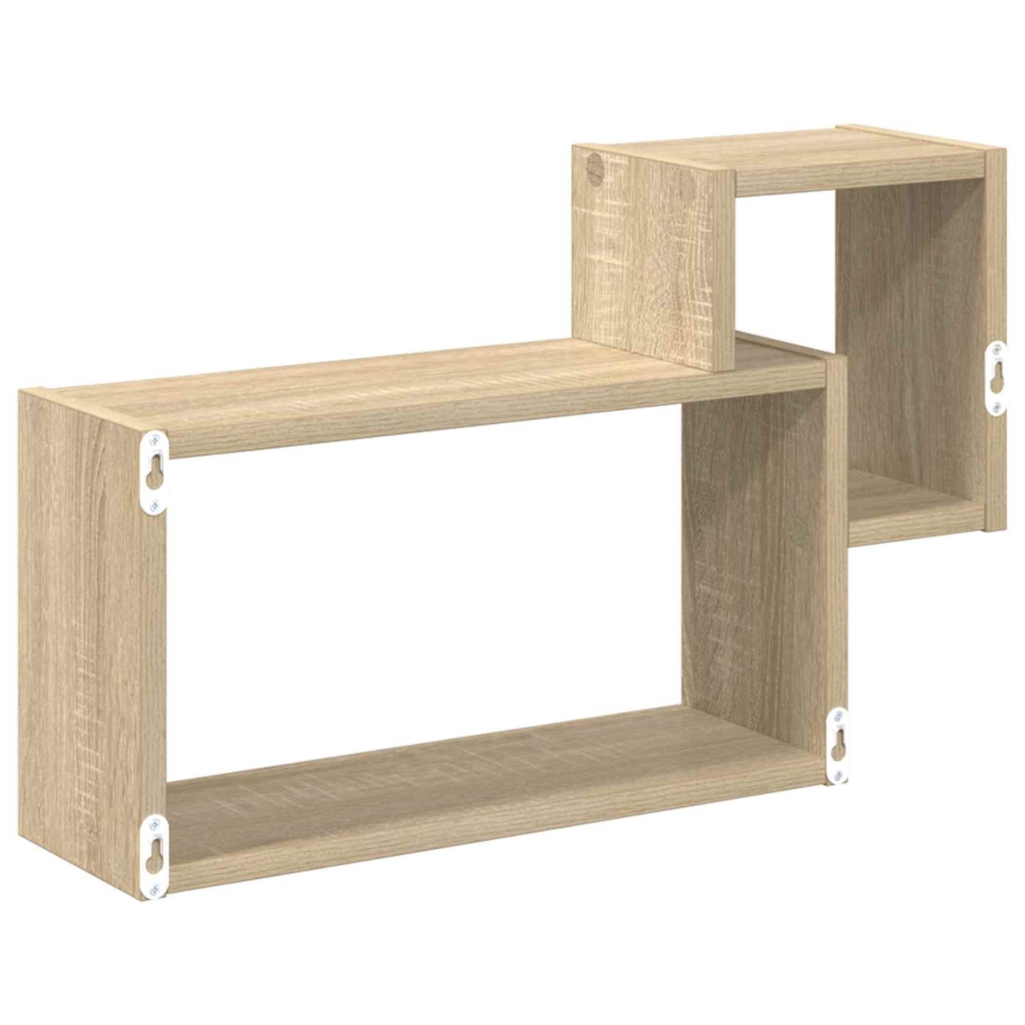 Wall Shelf Wall-Mounted Brown 55 x 15 x 35 cm Engineered Wood