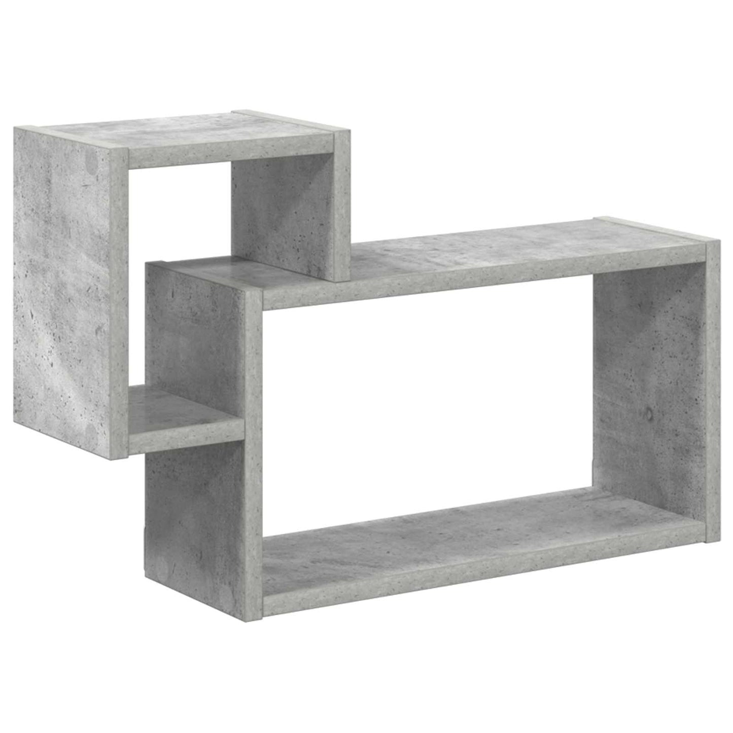 Wall Shelf Wall-Mounted Grey 55 x 15 x 35 cm Engineered Wood