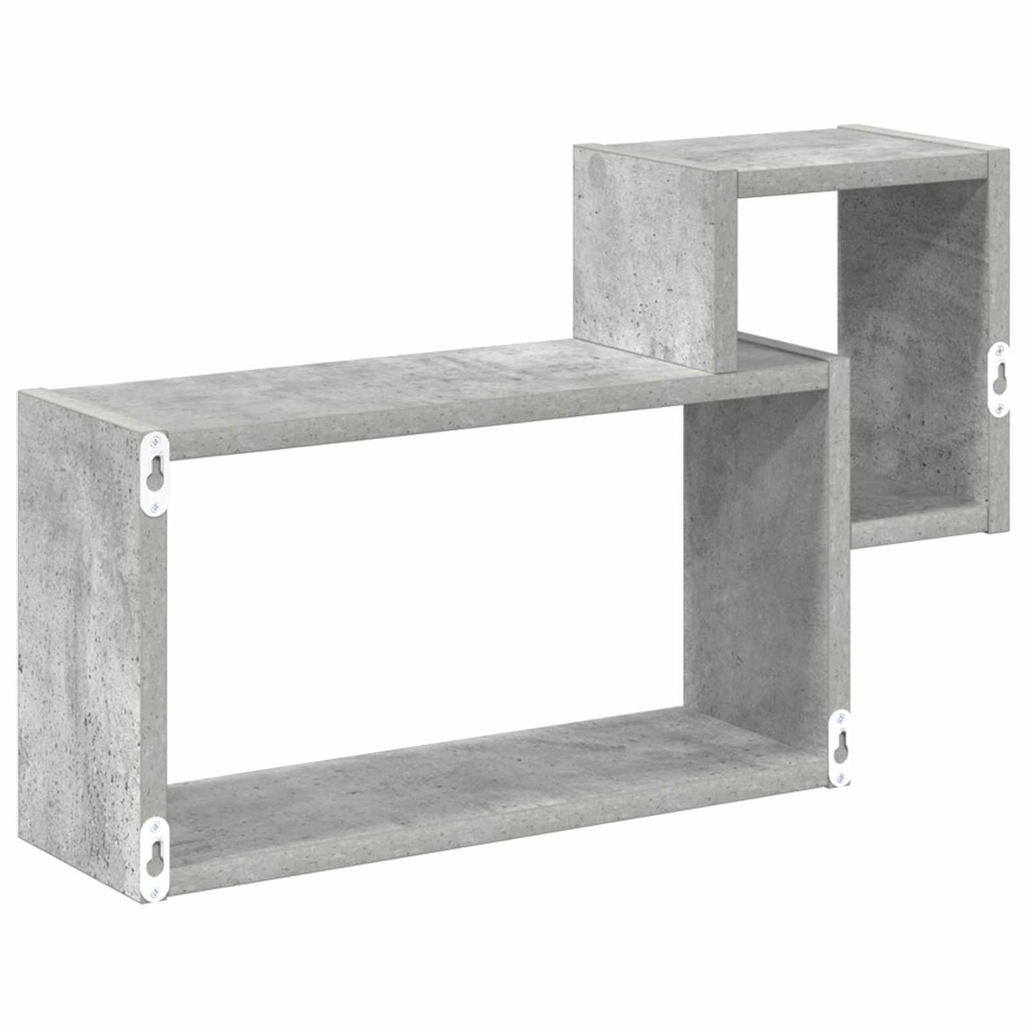 Wall Shelf Wall-Mounted Grey 55 x 15 x 35 cm Engineered Wood
