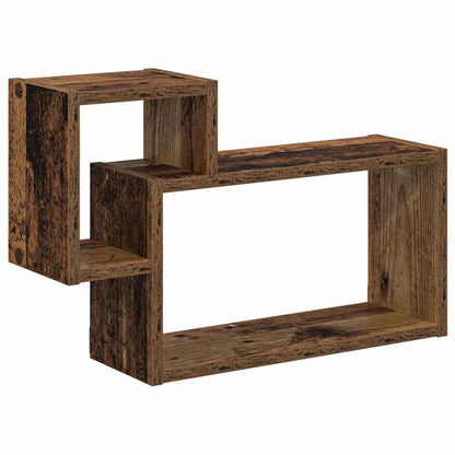 Wall Shelf Wall-Mounted Brown 55 x 15 x 35 cm Engineered Wood