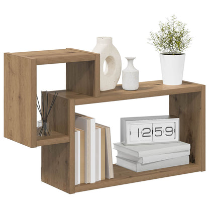 Wall Shelf Wall-Mounted Brown 55 x 15 x 35 cm Engineered Wood
