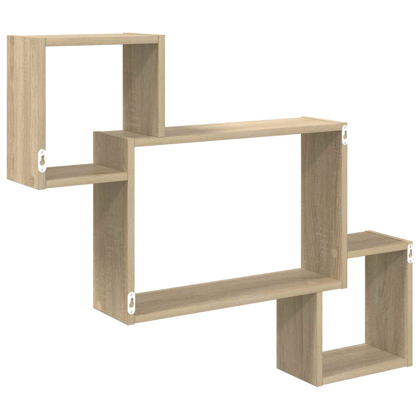 Wall Shelf Wall-Mounted Brown 91.5 x 15 x 76 cm Engineered Wood
