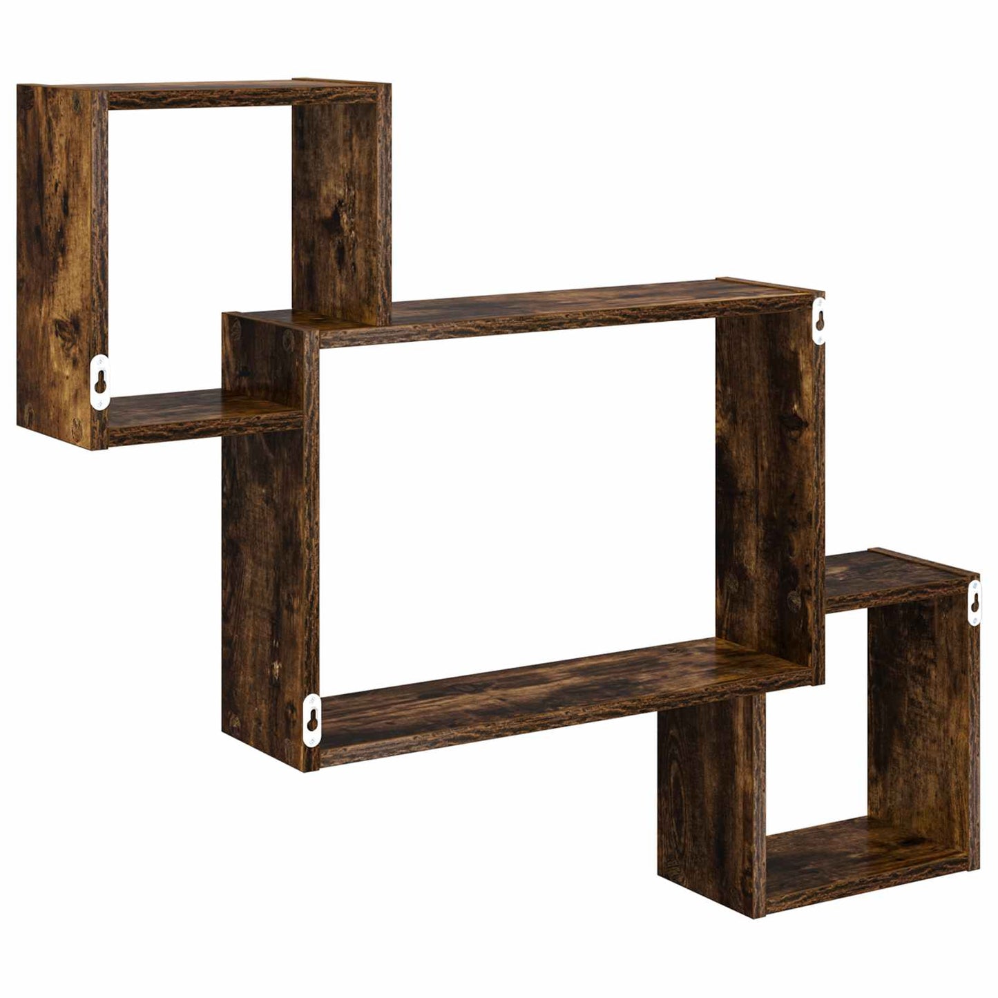 Wall Shelf Wall-Mounted Brown 91.5 x 15 x 76 cm Engineered Wood