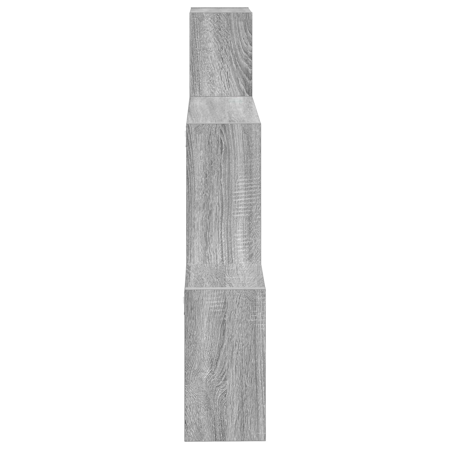 Wall Shelf Wall-Mounted Grey 91.5 x 15 x 76 cm Engineered Wood