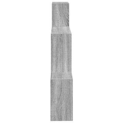 Wall Shelf Wall-Mounted Grey 91.5 x 15 x 76 cm Engineered Wood