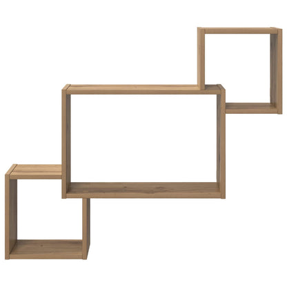 Wall Shelf Wall-Mounted Brown 91.5 x 15 x 76 cm Engineered Wood