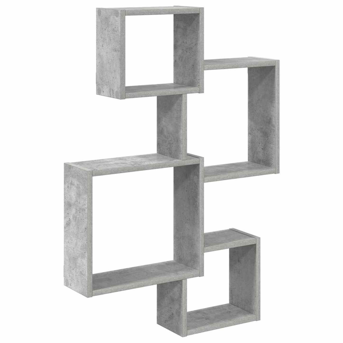 Wall Cube Shelves Wall-Mounted Grey 64 x 13.5 x 91.5 cm