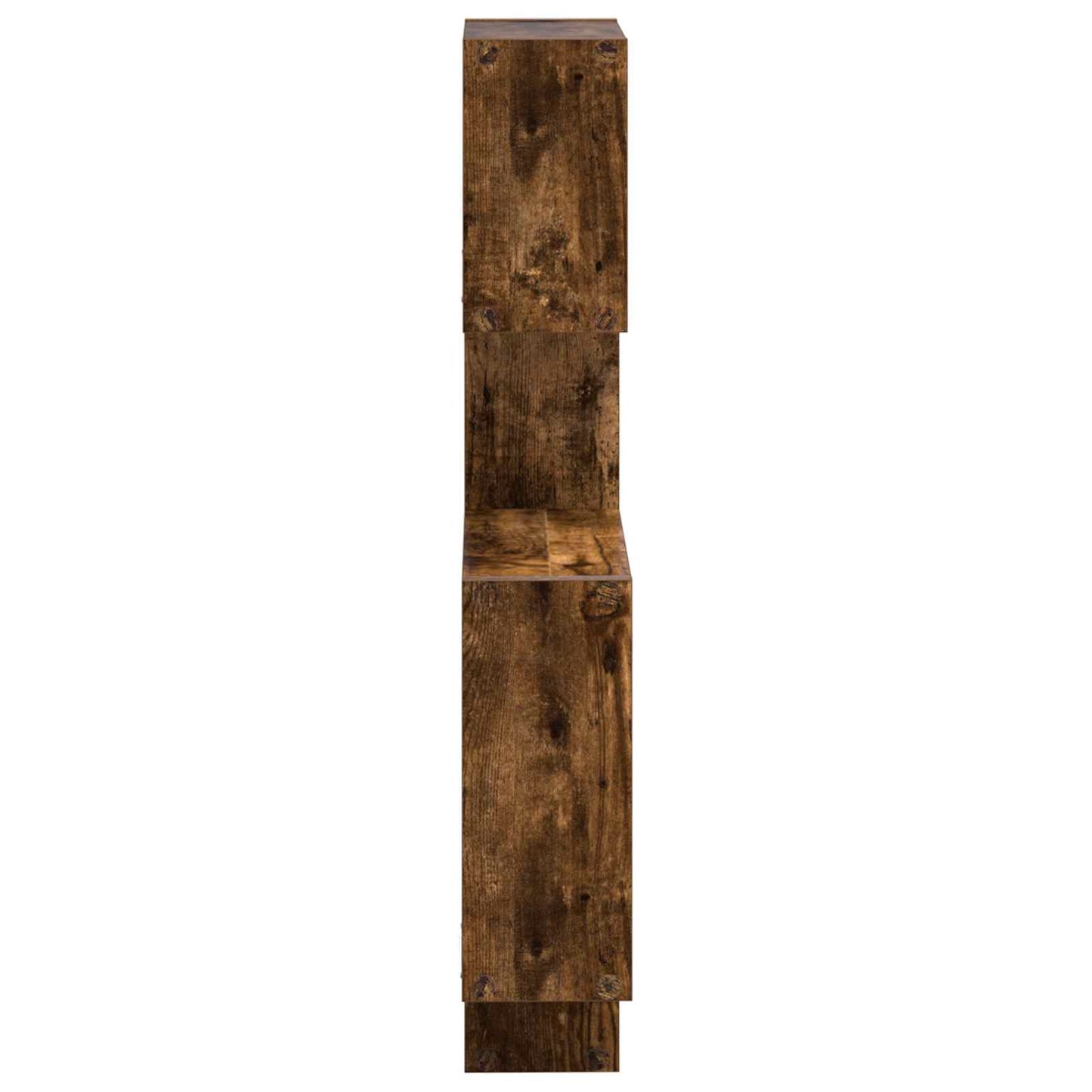 Wall Cube Shelves Wall-Mounted Brown 64 x 13.5 x 91.5 cm