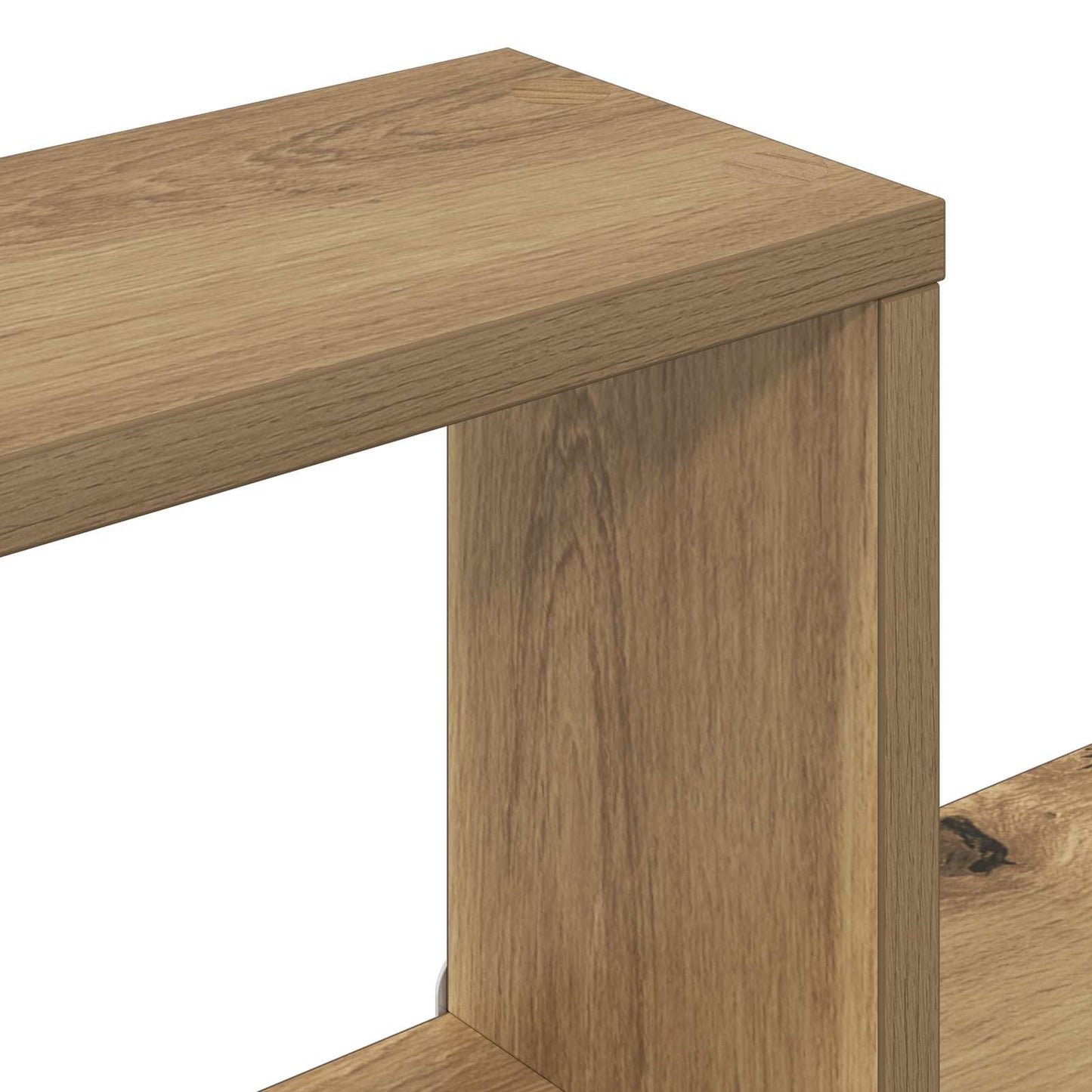Wall Cube Shelves Wall-Mounted Artisan Oak 64 x 13.5 x 91.5 cm