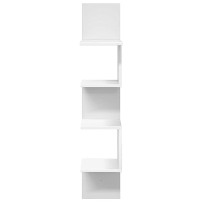 Wall Shelf Wall-Mounted White 32 x 21 x107 cm Engineered Wood