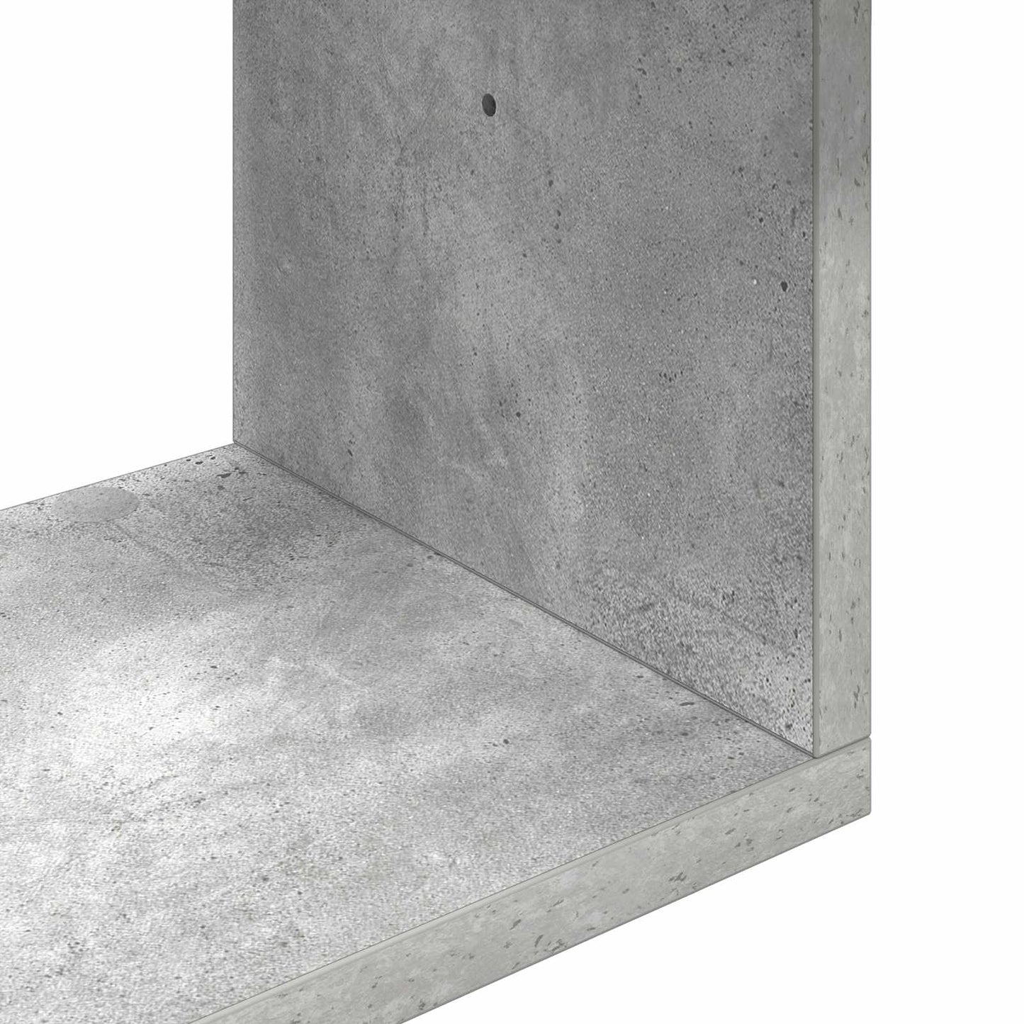 Wall Shelf Wall-Mounted Concrete Grey 32 x 21 x107 cm