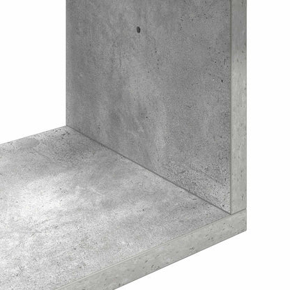 Wall Shelf Wall-Mounted Concrete Grey 32 x 21 x107 cm