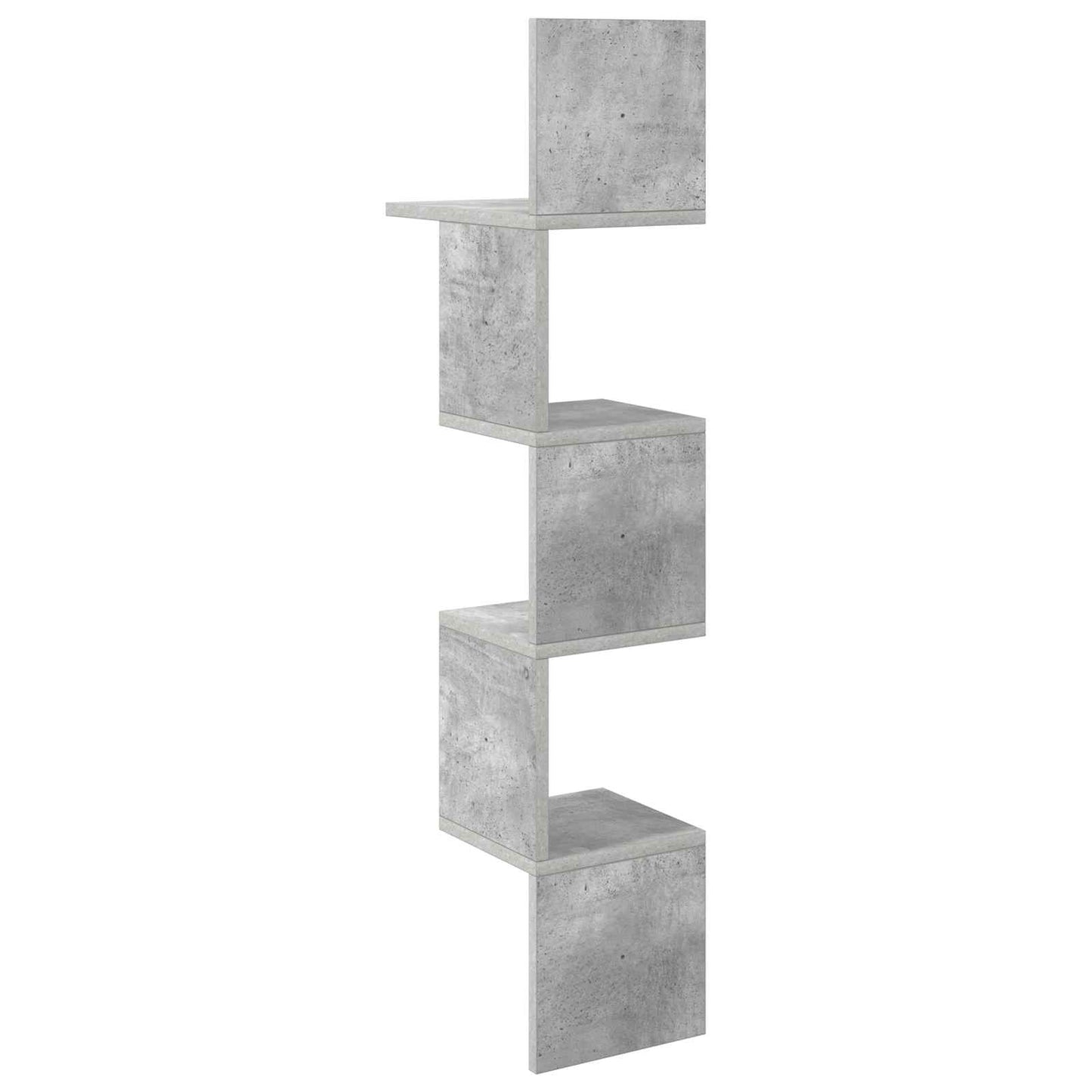 Wall Shelf Wall-Mounted Grey 32 x 21 x107 cm Engineered Wood