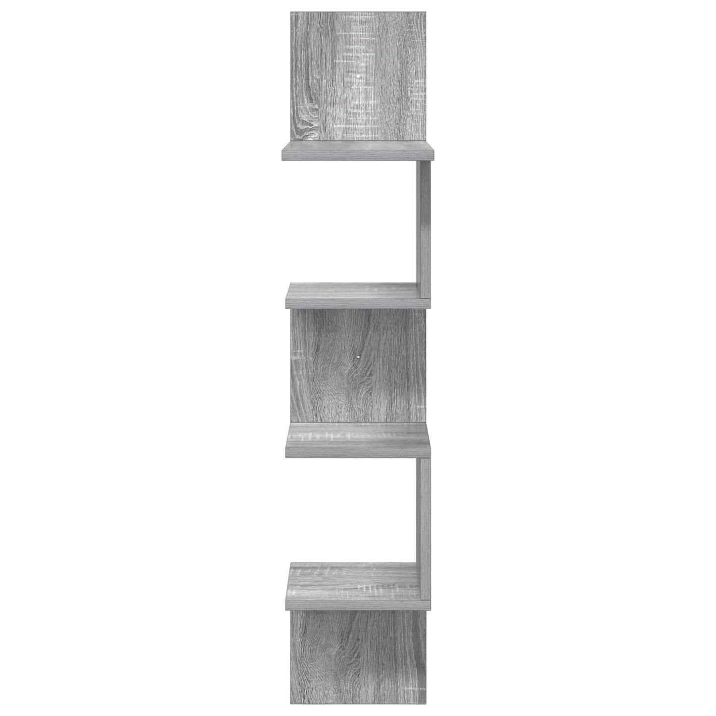 Wall Shelf Wall-Mounted Grey 32 x 21 x107 cm Engineered Wood