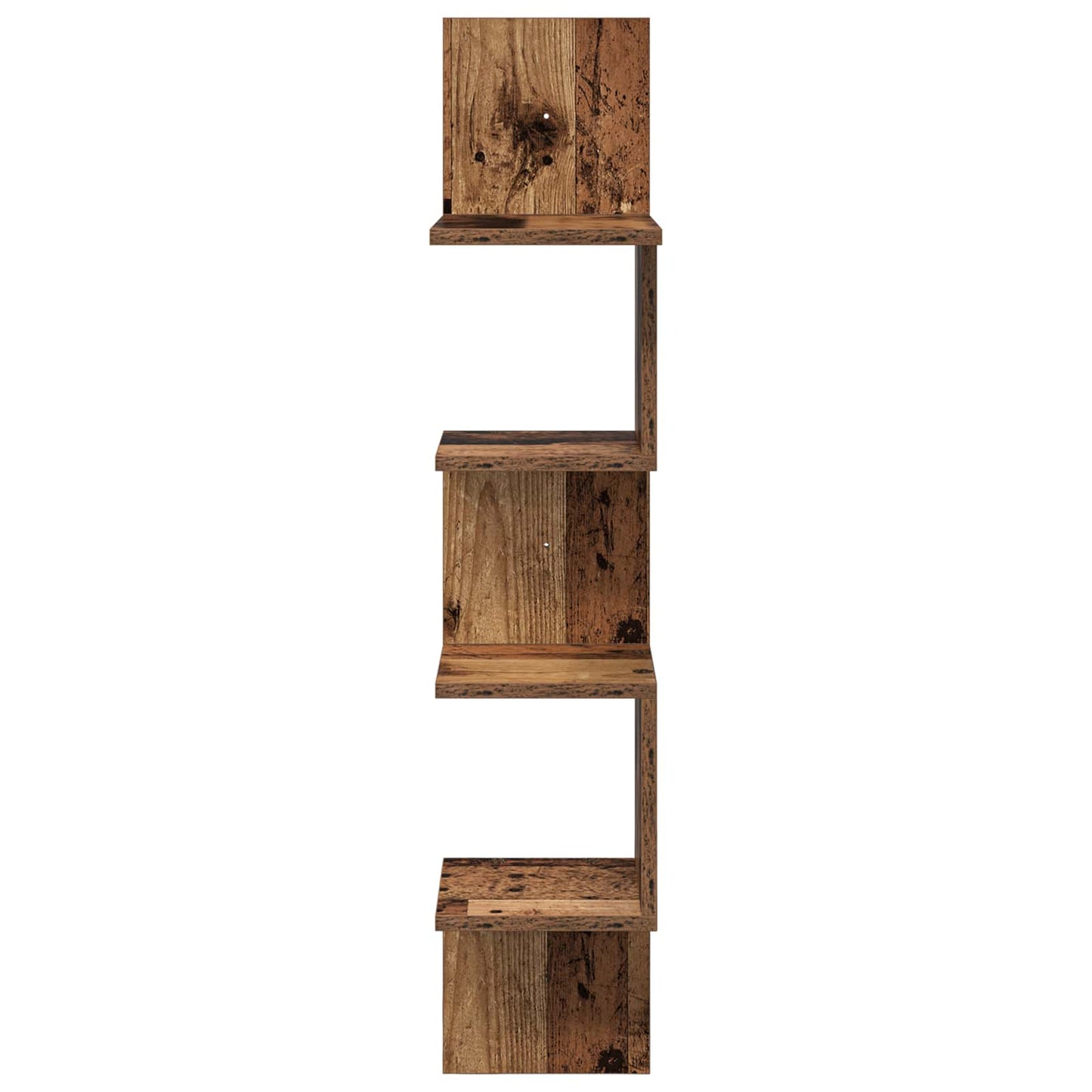 Wall Shelf Wall-Mounted Brown 32 x 21 x107 cm Engineered Wood