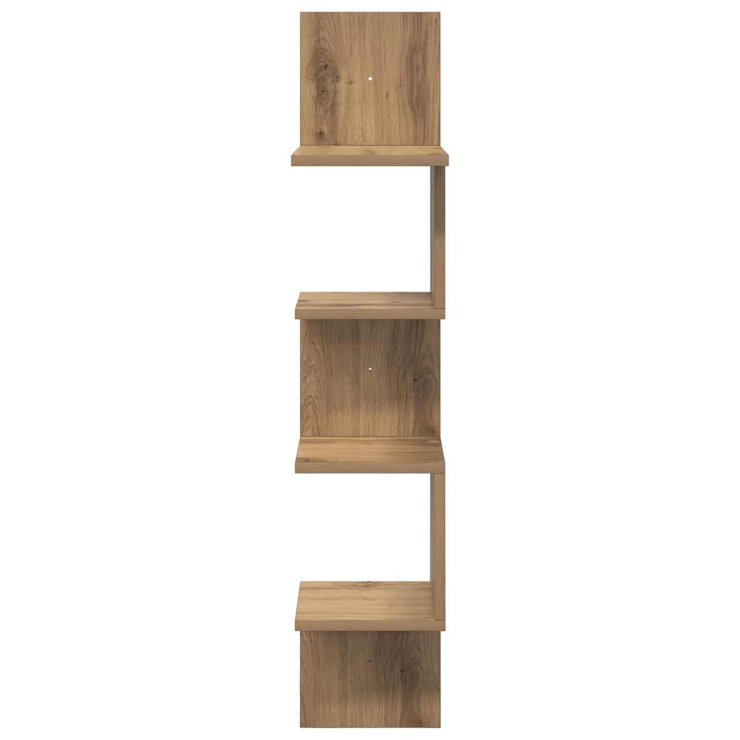 Wall Shelf Wall-Mounted Brown 32 x 21 x107 cm Engineered Wood