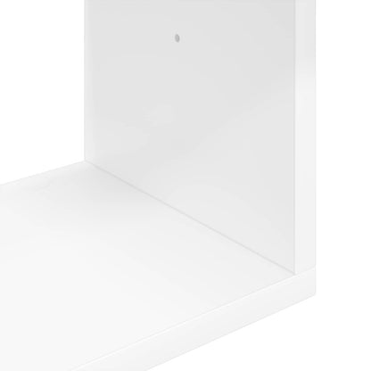 Wall Shelf Wall-Mounted White 95 x 20 x 69.5 cm Engineered Wood
