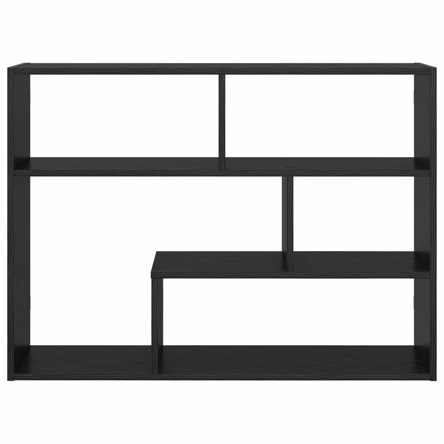 Wall Shelf Wall-Mounted Black 95 x 20 x 69.5 cm Engineered Wood