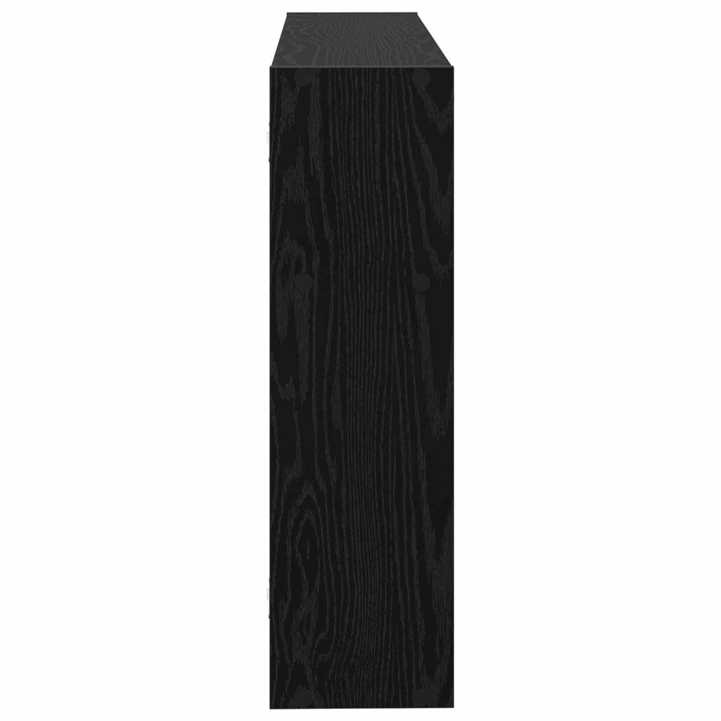 Wall Shelf Wall-Mounted Black 95 x 20 x 69.5 cm Engineered Wood