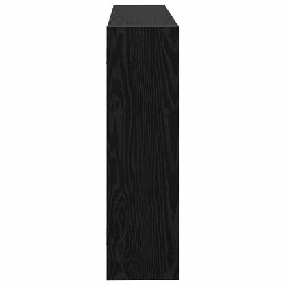 Wall Shelf Wall-Mounted Black 95 x 20 x 69.5 cm Engineered Wood