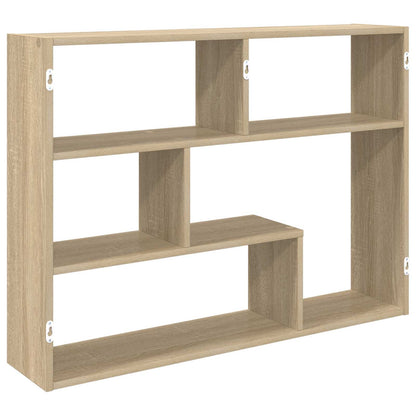 Wall Shelf Wall-Mounted Brown 95 x 20 x 69.5 cm Engineered Wood