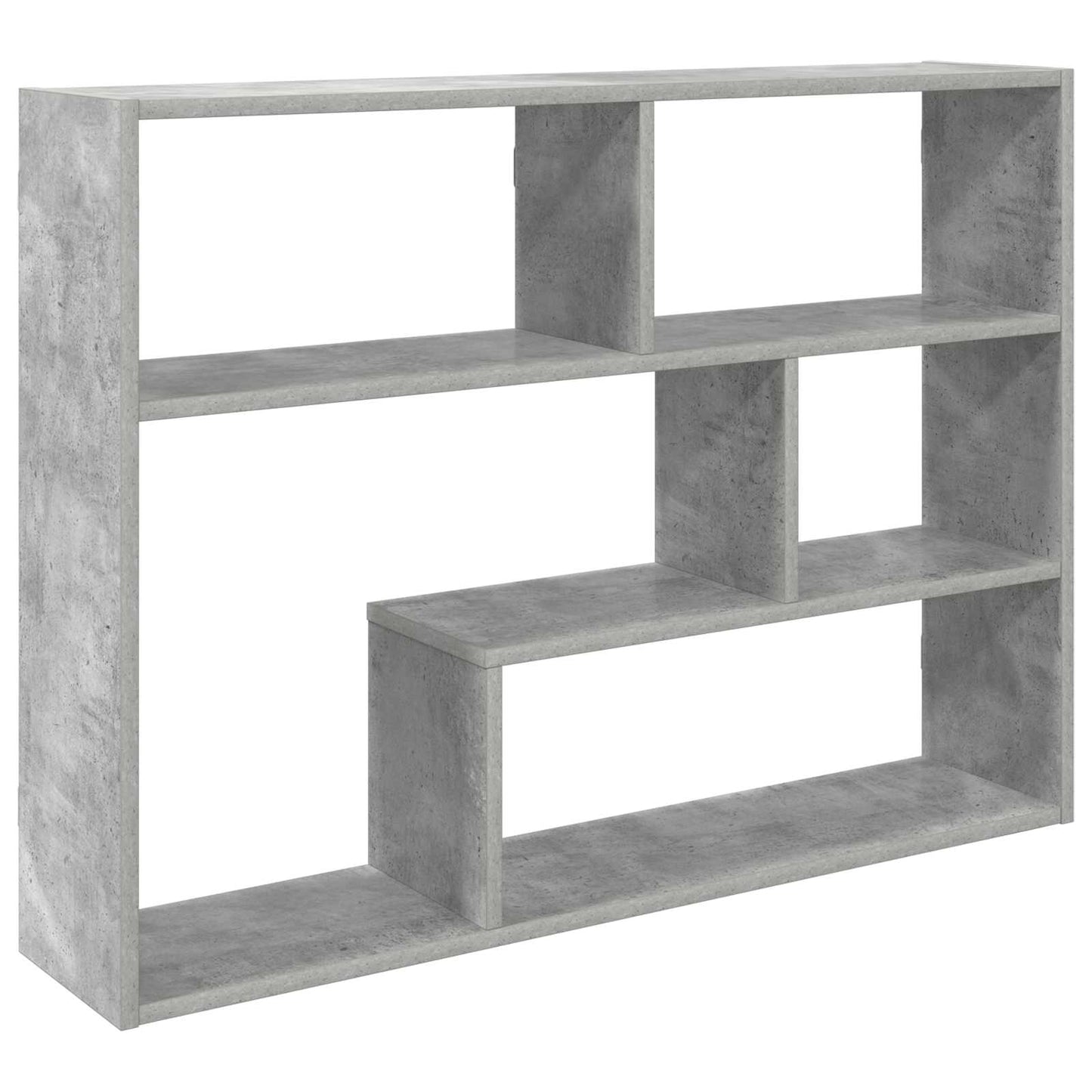 Wall Shelf Wall-Mounted Grey 95 x 20 x 69.5 cm Engineered Wood
