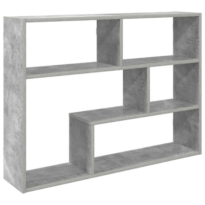 Wall Shelf Wall-Mounted Grey 95 x 20 x 69.5 cm Engineered Wood
