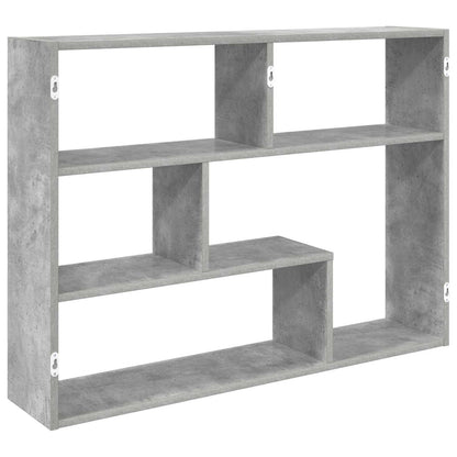 Wall Shelf Wall-Mounted Grey 95 x 20 x 69.5 cm Engineered Wood
