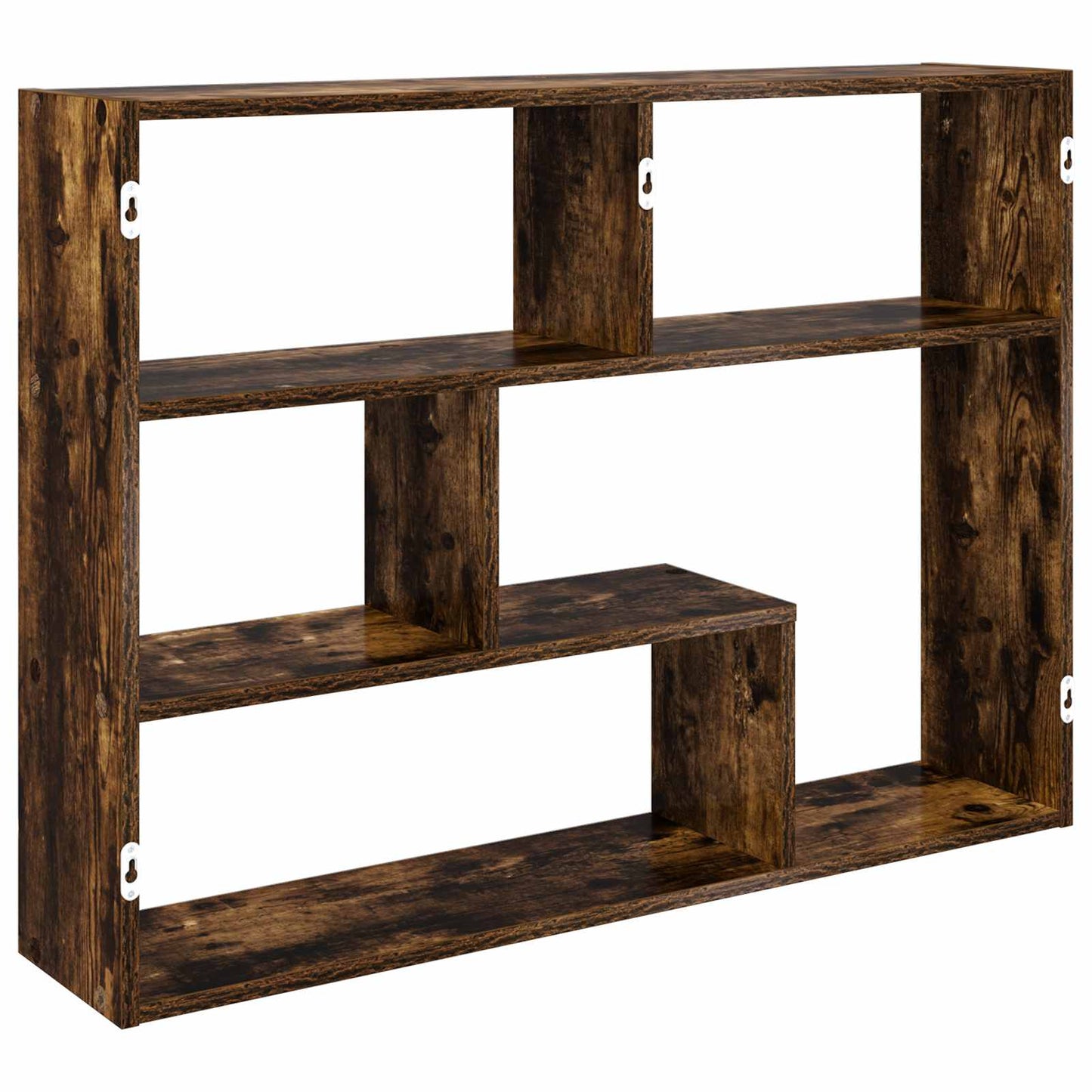 Wall Shelf Wall-Mounted Brown 95 x 20 x 69.5 cm Engineered Wood