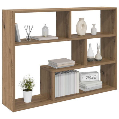 Wall Shelf Wall-Mounted Brown 95 x 20 x 69.5 cm Engineered Wood
