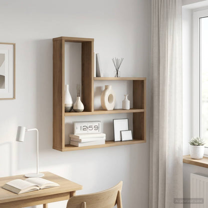 Wall Shelf Artisan Oak 60 x 11 x 60 cm Engineered Wood