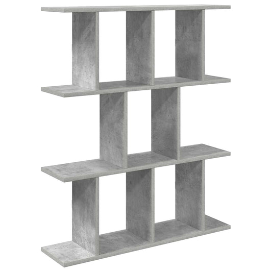 Wall Shelf Concrete Grey 80 x 20 x 96 cm Engineered Wood