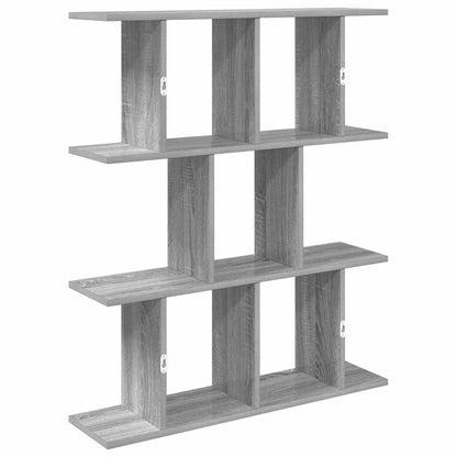 Wall Shelf Grey Sonoma 80 x 20 x 96 cm Engineered Wood