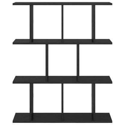 Wall Shelf Black Oak 102 x 20 x 96 cm Engineered Wood