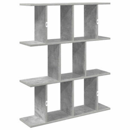 Wall Shelf Concrete Grey 102 x 20 x 96 cm Engineered Wood