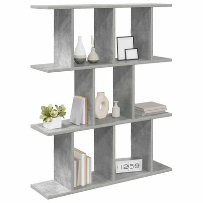 Wall Shelf Concrete Grey 102 x 20 x 96 cm Engineered Wood