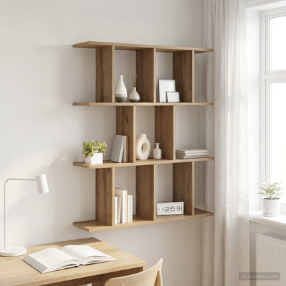 Wall Shelf Artisan Oak 102 x 20 x 96 cm Engineered Wood
