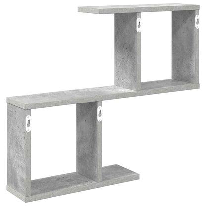 Wall Shelf Concrete Grey 60 x 12 x 50.5 cm Engineered Wood