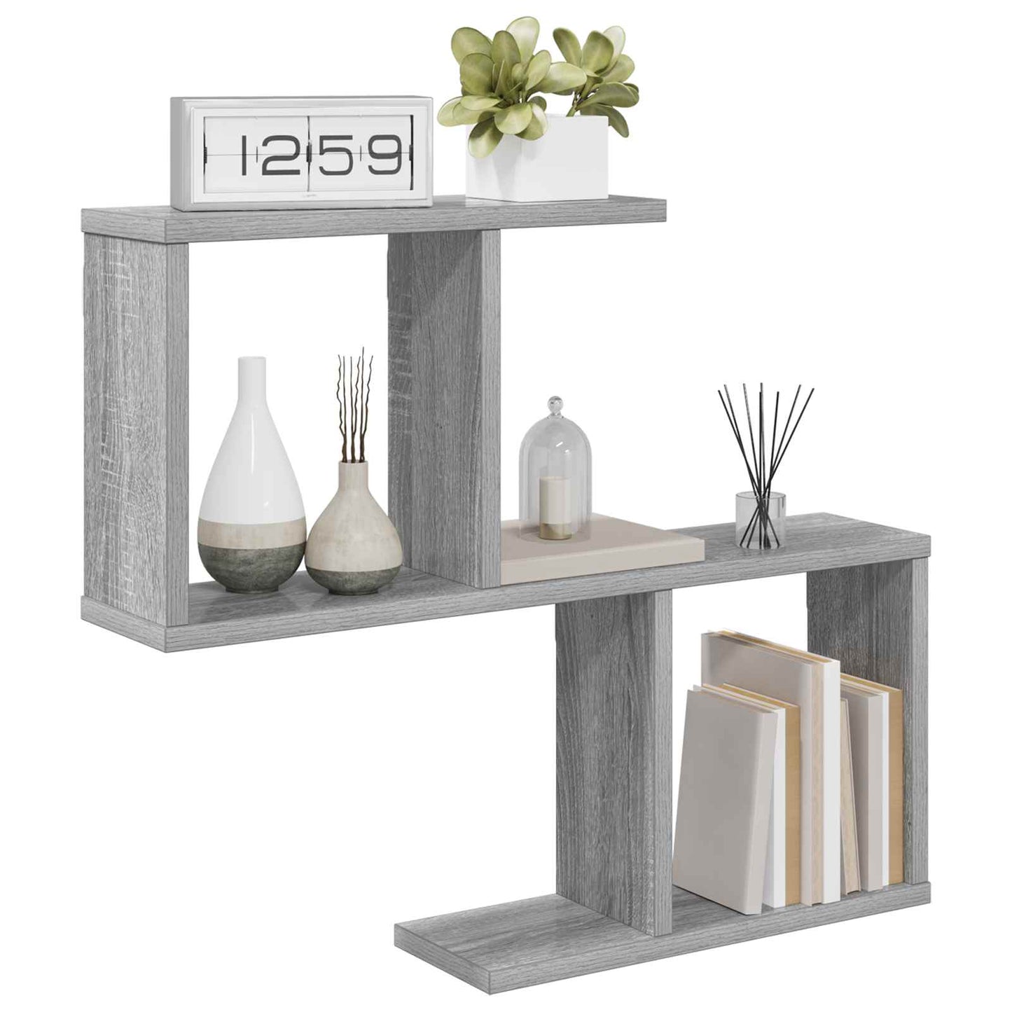 Wall Shelf Grey Sonoma 60 x 12 x 50.5 cm Engineered Wood