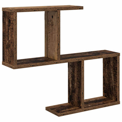 Wall Shelf Old Wood 60 x 12 x 50.5 cm Engineered Wood